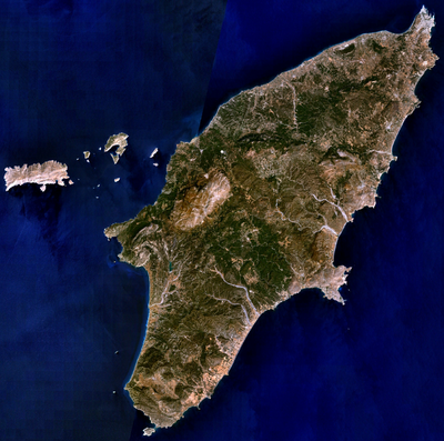 What is the position of Rhodes in terms of size among Mediterranean islands?