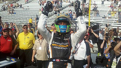 In which series does Alex Tagliani compete full-time?