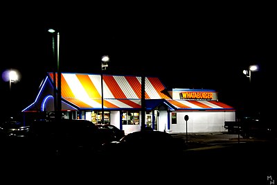 What happened to the first A-frame Whataburger restaurant in 2019?