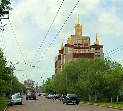 What is the name of the bridge connecting Orenburg to Kazakhstan?