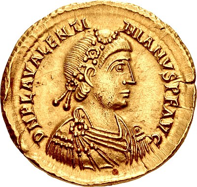 Which positions has Valentinian III held?[br](Select 2 answers)