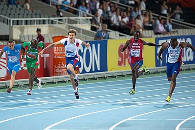 During which Olympics did Lemaitre win a bronze in the 200 metres?