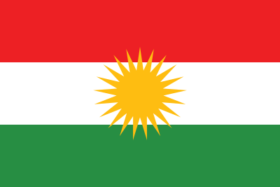 Which mountain range forms the western border of Kurdistan?