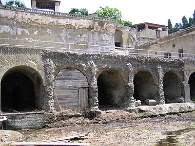 What is the current focus of work at the Herculaneum site?