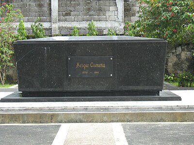 Who was Osmeña's grandson who became Cebu governor?