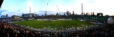 What is the capacity of the Szusza Ferenc Stadion?