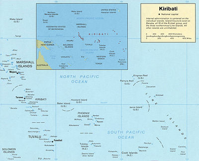In Kiribati, which of the following phone numbers is used for emergency situations?[br](Select 2 answers)