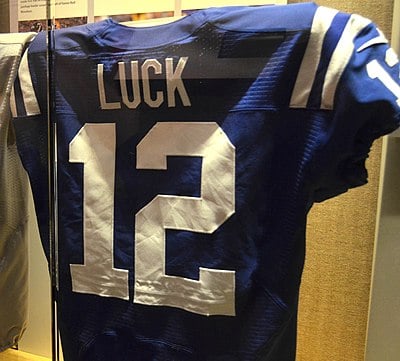 How many AFC South titles did Luck win?