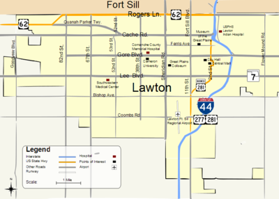 What is the population of Lawton according to the 2020 census?