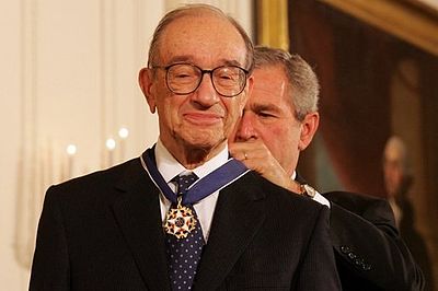 What political party appointed Greenspan?
