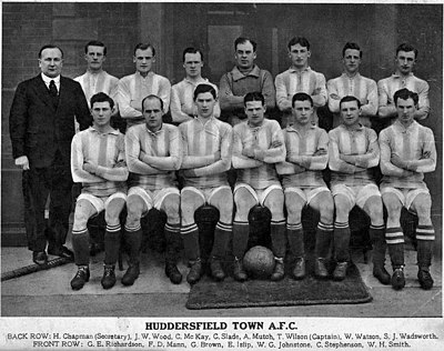 How many years did Huddersfield Town A.F.C. spend in the First Division before being relegated in 1952?