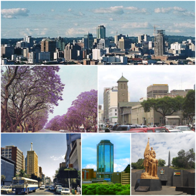Who founded Harare in 1890?