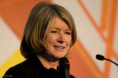 What was the name of Martha Stewart's first syndicated television program?