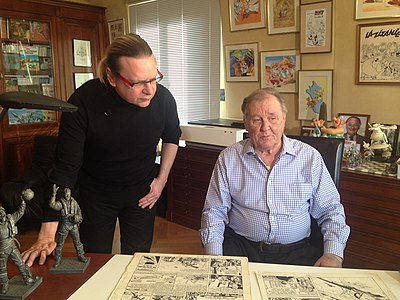What primary medium did Uderzo work with for his comics?