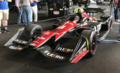 At what race did Robert Wickens's debut IndyCar season end prematurely?