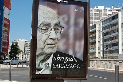Where did Saramago go into exile in 1992?