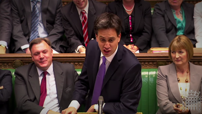 What position did Ed Miliband hold from 2008 to 2010?