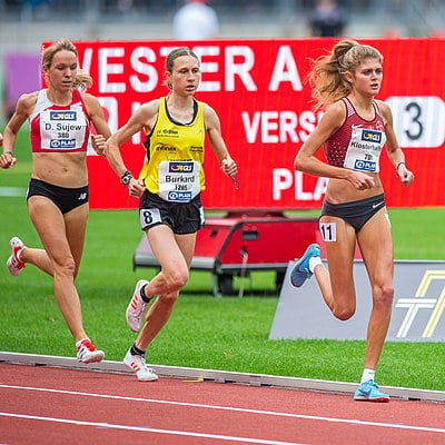 What was the time of Klosterhalfen's 5000m indoor European record?