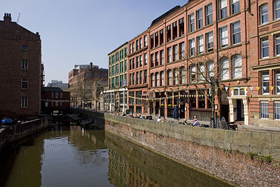 Which canal connects Manchester to the Irish Sea?