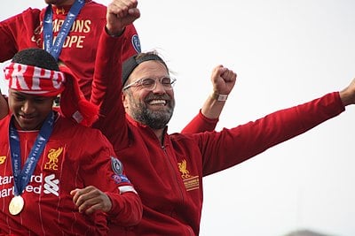 Which international competition did Liverpool win for the first time under Klopp?