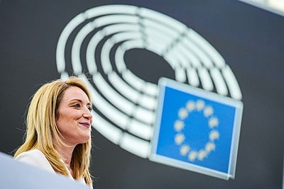 Who was the president of the European Parliament before Roberta Metsola?