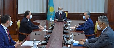 How many times has Kassym-Jomart Tokayev served as Chairman of the Kazakh Senate?