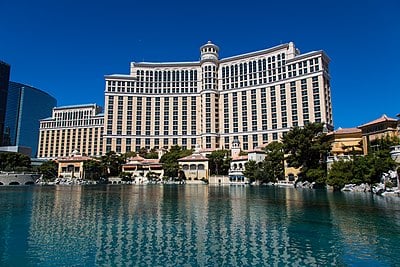 What is the size of the Bellagio resort's casino?