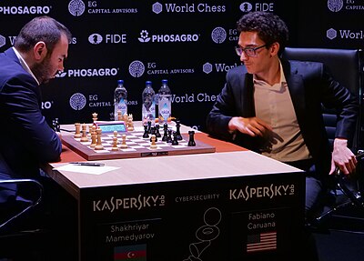 How many times did Caruana win the Italian Chess Championship?