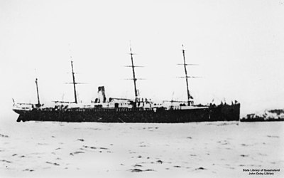 Which White Star Line ship was lost during wartime in 1916?
