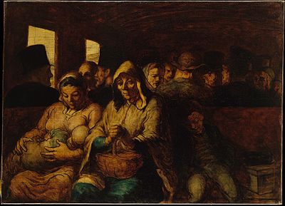 How did Daumier attack the bourgeoisie?