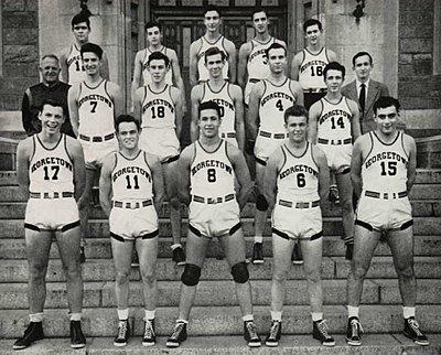 In what year did Georgetown Hoyas men's basketball start competing?