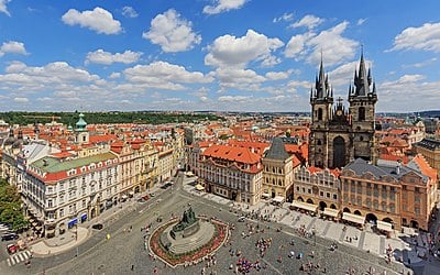 What was the population of Czech Republic in 2022, given that it was 10,234,092 in 2005?