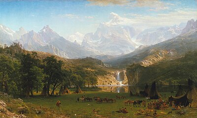 Bierstadt's landscapes are known to feature which quality of light?