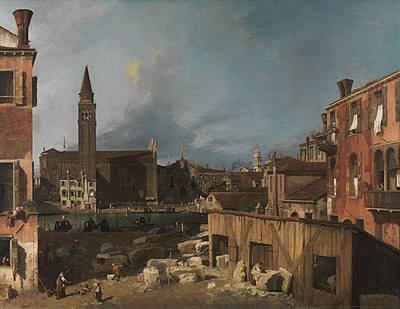 Canaletto's apprenticeship was in what trade?
