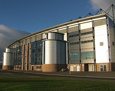 What was the name of Falkirk F.C.'s home ground before Falkirk Stadium?
