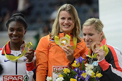 How many times was Dafne named European Athlete of the Year?
