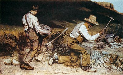 When was Gustave Courbet born?