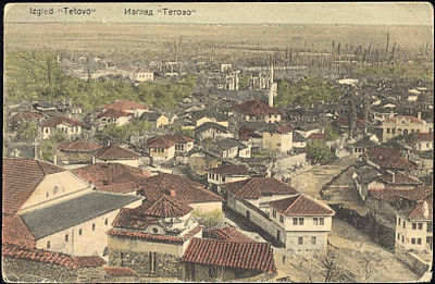 What is the elevation of Tetovo above sea level?