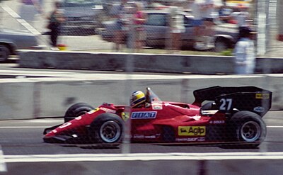 For which team did Alboreto drive in his last Formula One season?