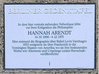 Hannah Arendt was influenced by of the following people:[br](Select 2 answers)