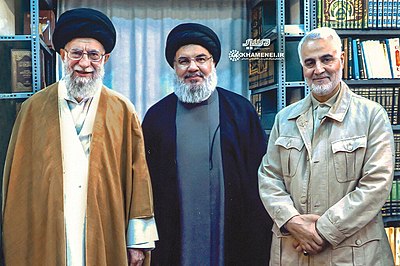 In which month did Hassan Nasrallah take leadership of Hezbollah?
