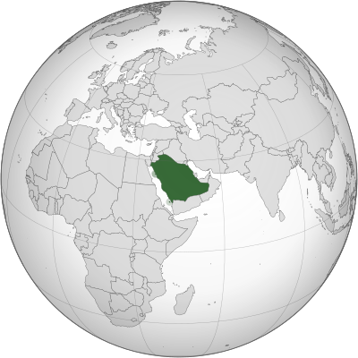 What is the size of Saudi Arabia?