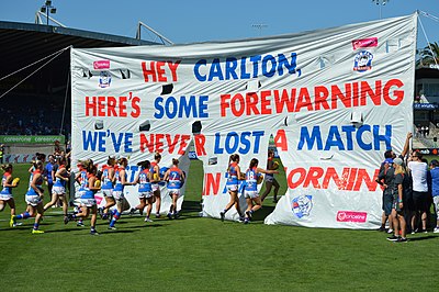 Can you list two events or competitions that Western Bulldogs has competed in?[br](Select 2 answers)