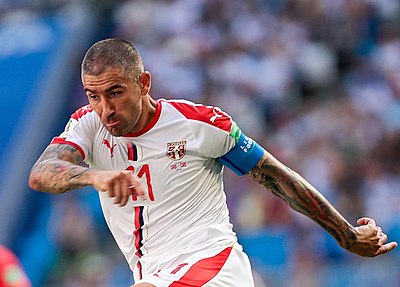 In which year was Kolarov named Serbian Player of the Year?