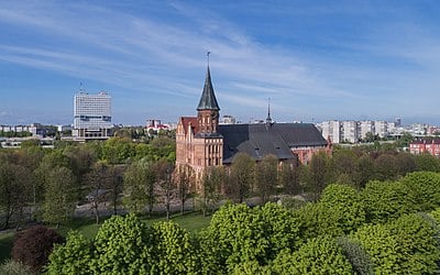What is the elevation above sea level of Kaliningrad?
