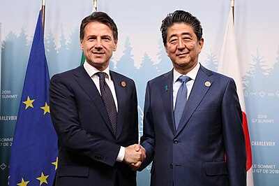 How many separate Italian governments did Giuseppe Conte lead?