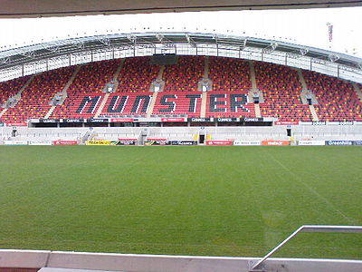 What is the capacity of Thomond Park, Munster Rugby's main home ground?