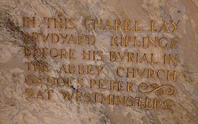 What was the underlying reason for Rudyard Kipling's passing?