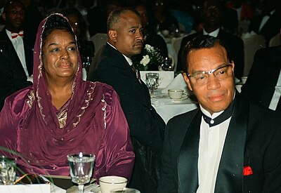 How has Farrakhan addressed his views on white people?