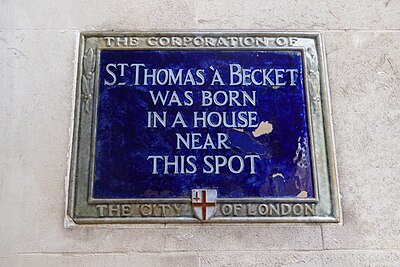 How long did Thomas Becket serve as the Archbishop of Canterbury?